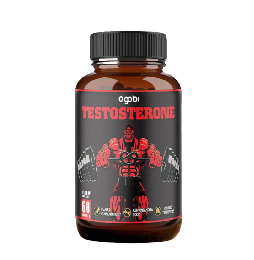 Agobi Men's Testosterone Booster - 11 Herbs - 60 Capsules