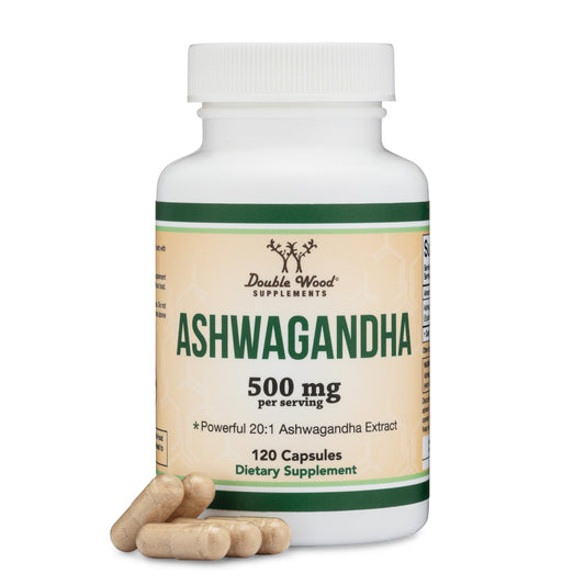 Ashwagandha Capsules, 120x (500mg) - Stress Relief Adaptogen