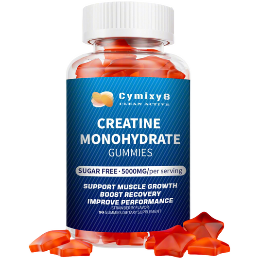 Creatine Monohydrate Gummies - Muscle Growth, Strawberry Flavor, 90 Count